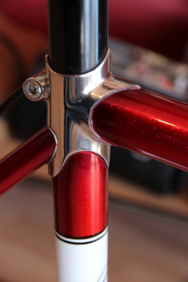 Another close up of Chris&rsquo;s frame building detail that will have anyone who was in the bike trade back in the steel frame era smiling with appreciation.